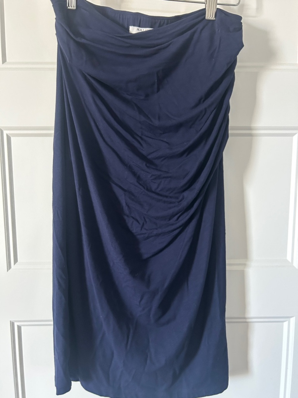 MM Lafleur Navy Blue SoHo Pencil Skirt